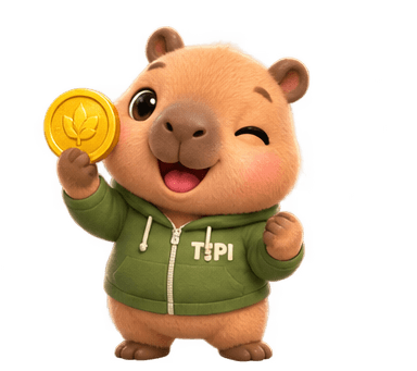 Tipi holding a savings jar