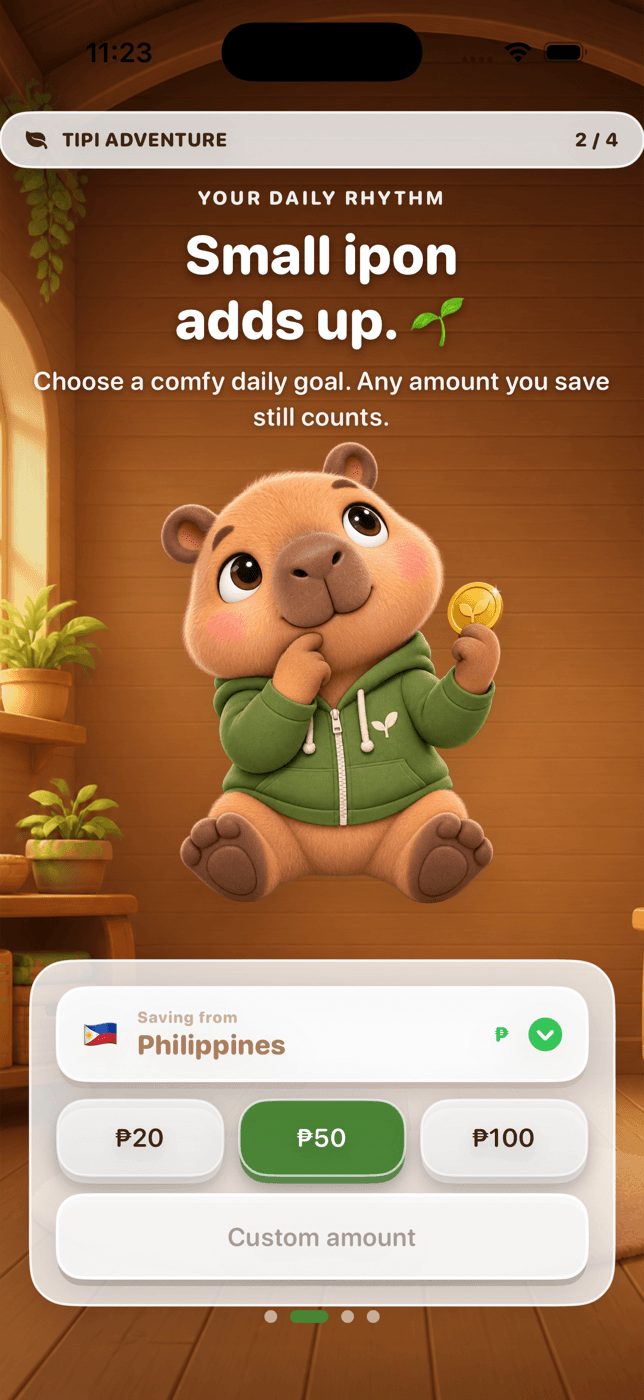 Tipi iOS adventure screen 2 of 4
