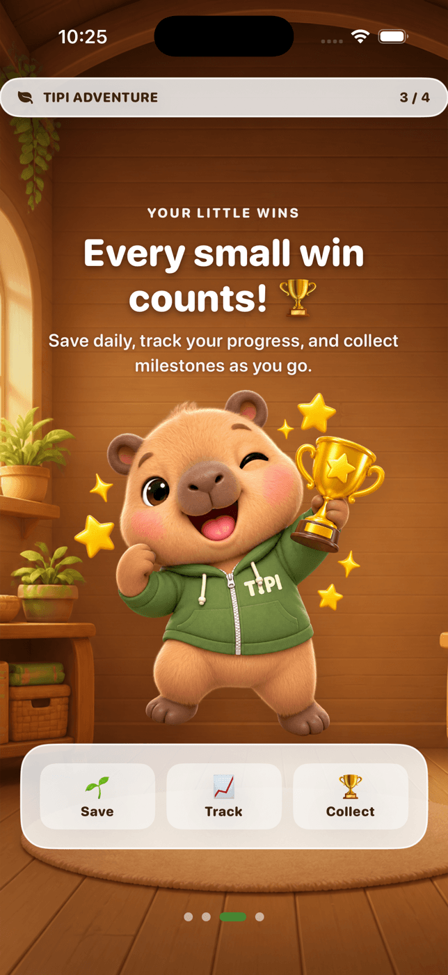 Tipi iOS adventure screen 3 of 4